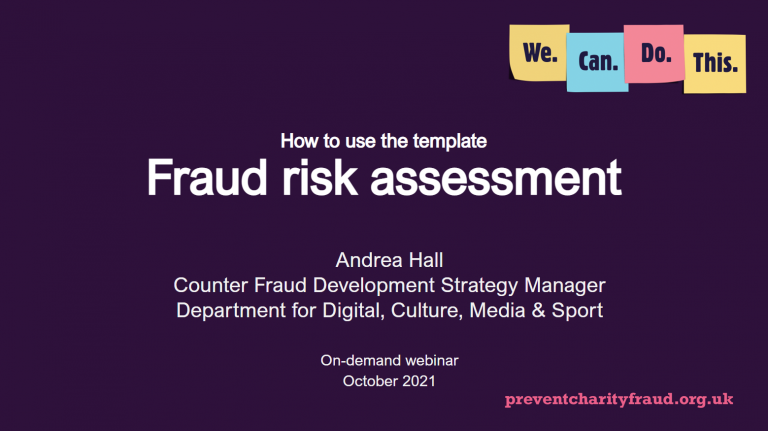 How to use the fraud risk assessment template document cover